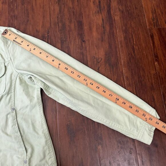 DRI DUCK FOR HER Briar Jacket Green Shacket Cotton Canvas Overshirt - Picture 14 of 14